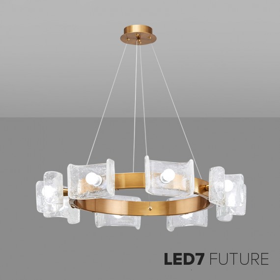 Loft Industry Modern - Circle Ice Chandelier